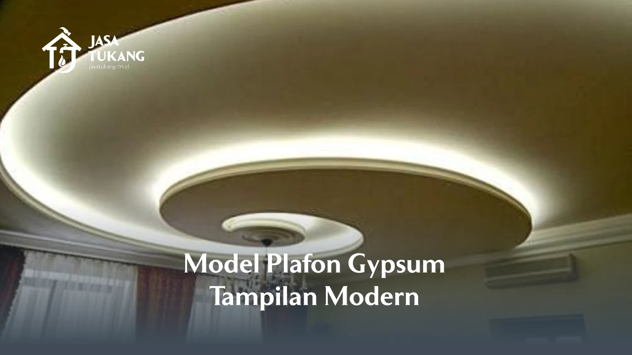 Model Plafon Gypsum Tampilan Modern