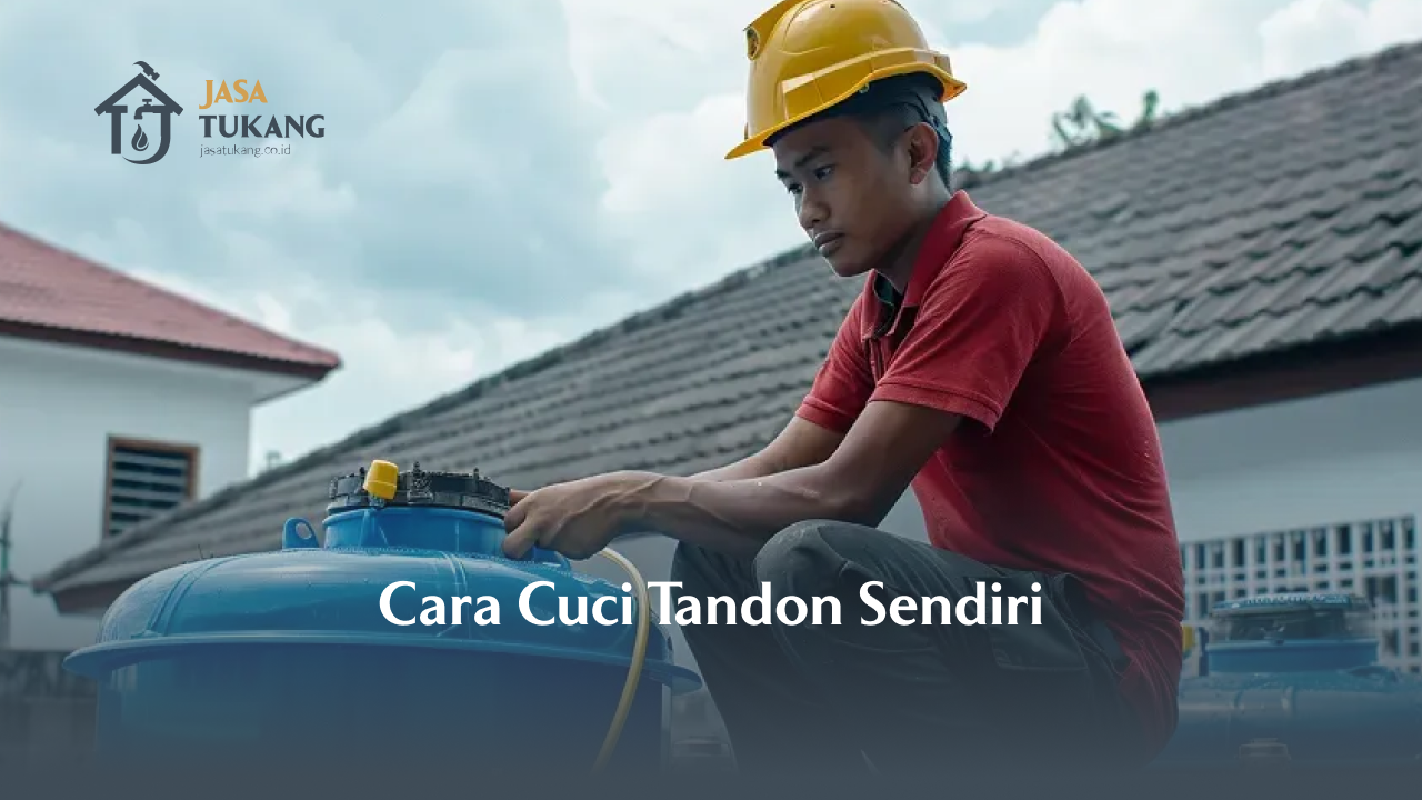 Cara Cuci Tandon Sendiri dengan Alat Sederhana