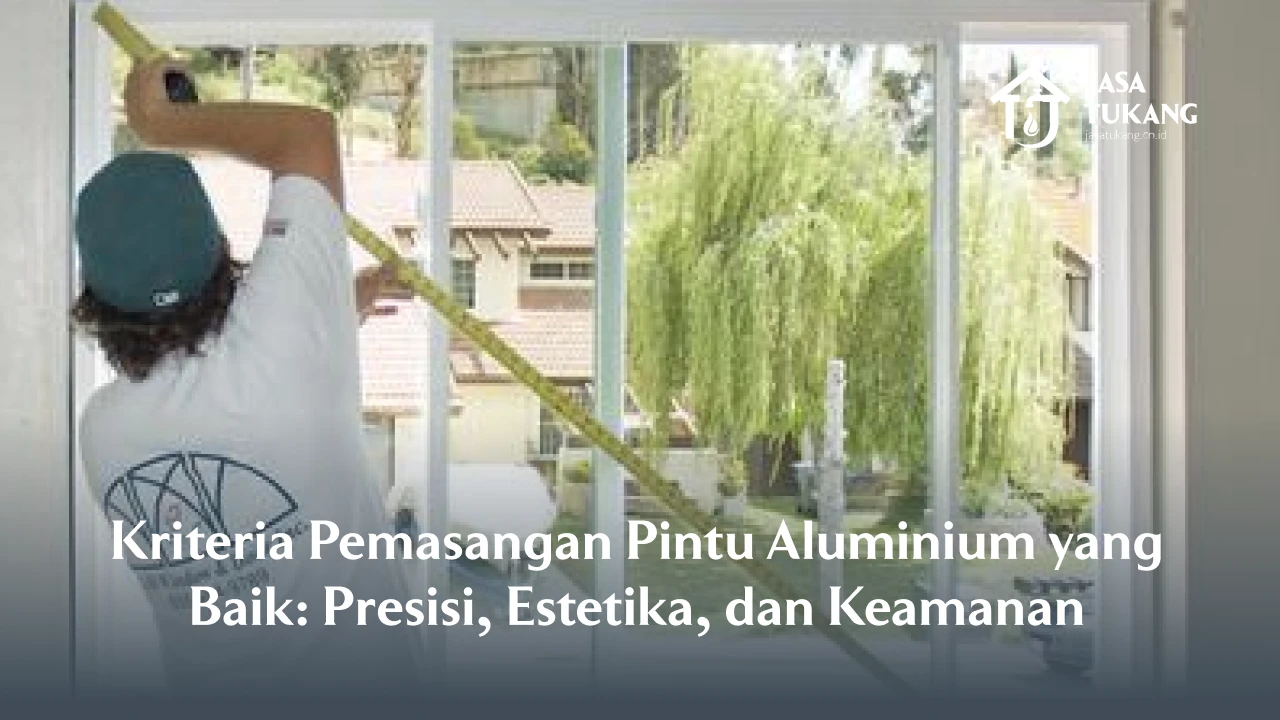 Kriteria Pemasangan Pintu Aluminium yang Baik: Presisi, Estetika, dan Keamanan