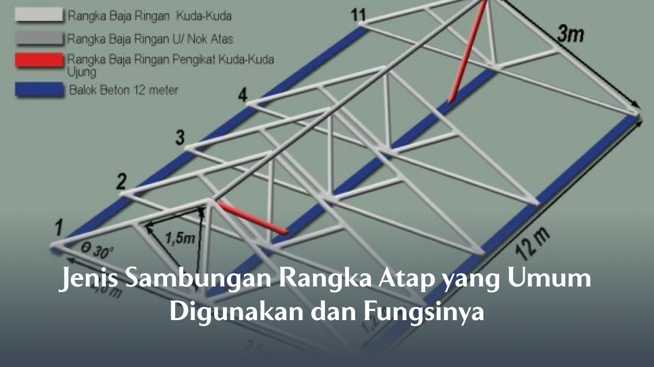 Jenis Sambungan Rangka Atap Baja Ringan yang Umum Digunakan dan Fungsinya