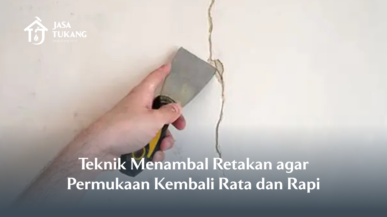 Teknik Menambal Retakan agar Permukaan Kembali Rata dan Rapi