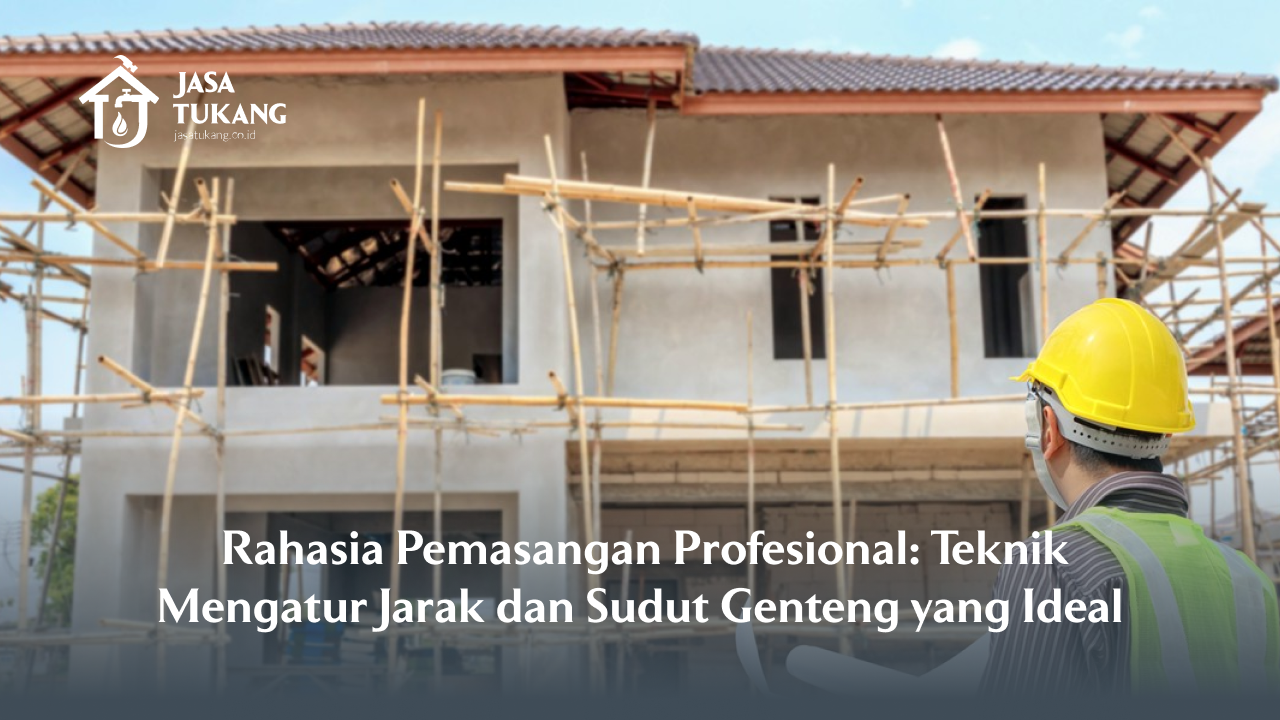 Rahasia Pemasangan Profesional: Teknik Mengatur Jarak dan Sudut Genteng yang Ideal