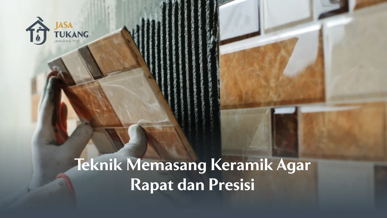 Teknik Memasang Keramik Agar Rapat dan Presisi