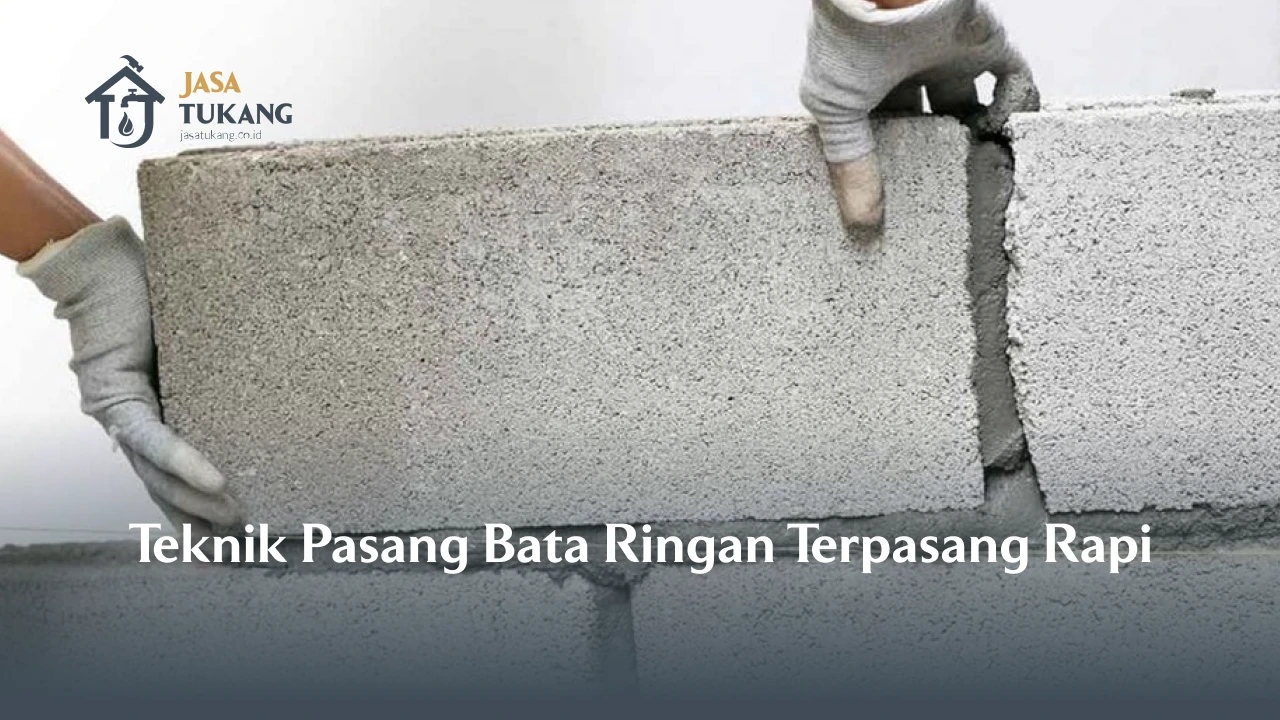 Teknik Pasang Bata Ringan Terpasang Rapi