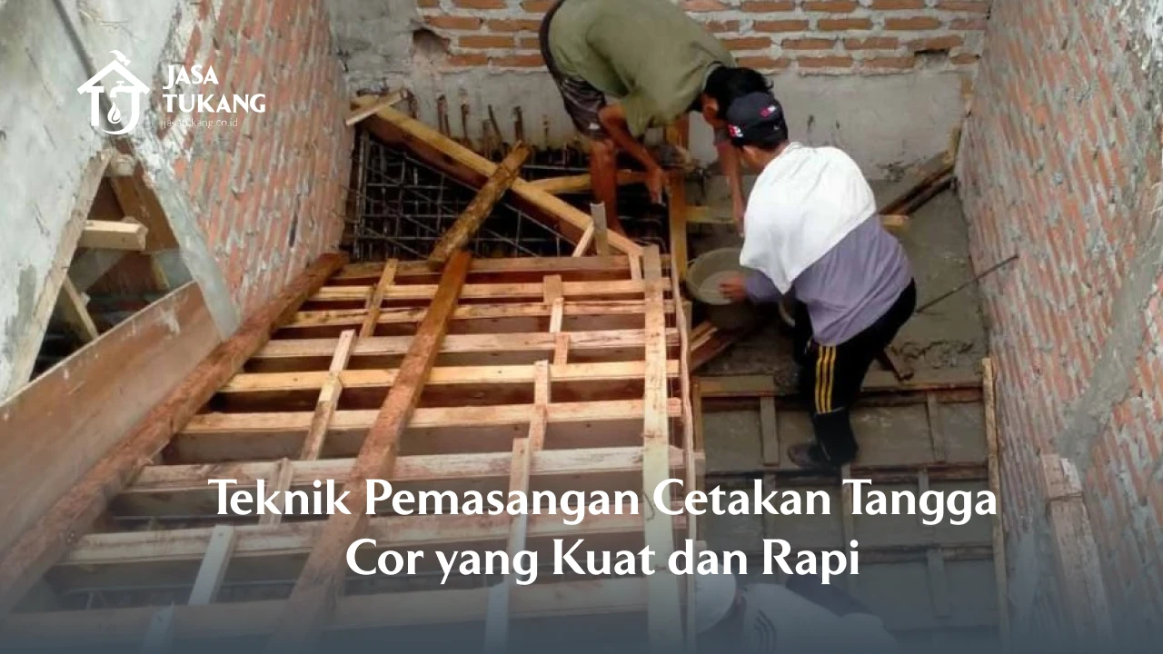 Teknik Pemasangan Cetakan Tangga Cor yang Kuat dan Rapi