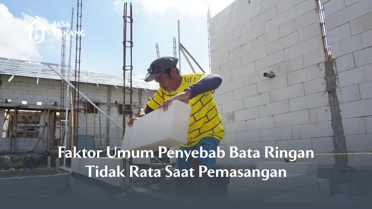 Faktor Umum Penyebab Bata Ringan Tidak Rata Saat Pemasangan
