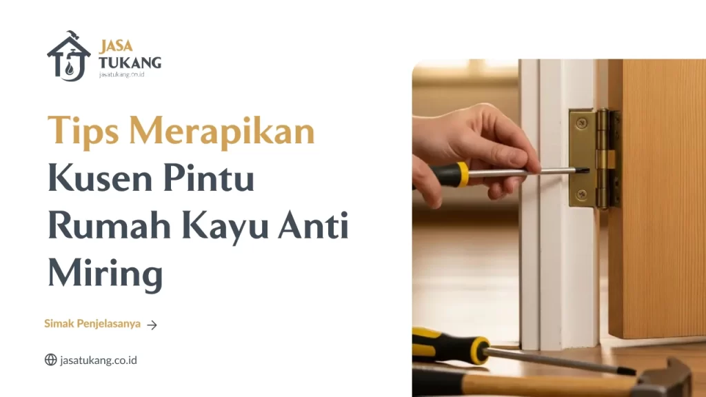 Tips Merapikan Kusen Pintu Rumah Kayu Anti Miring