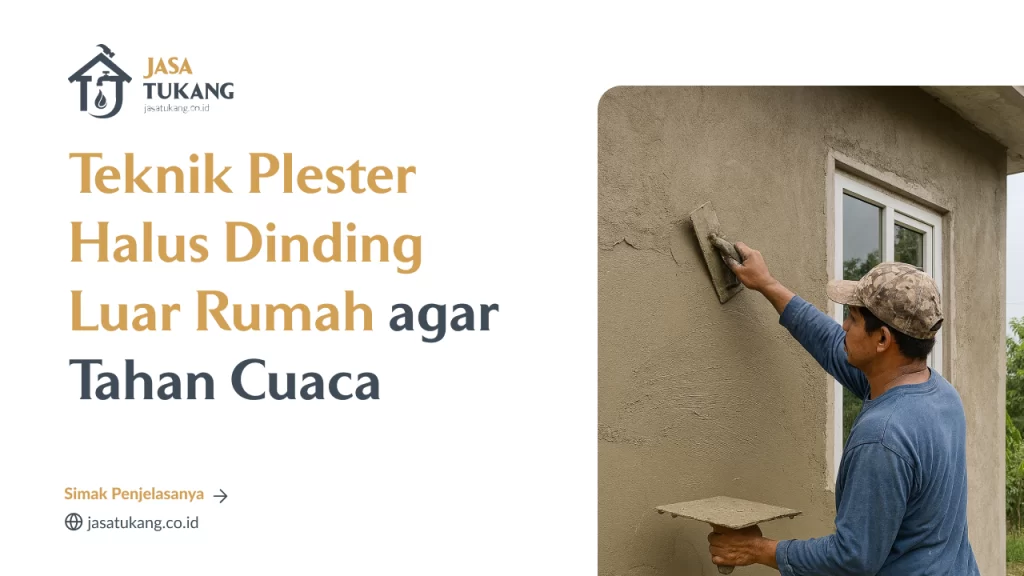 Teknik Plester Halus Dinding Luar Rumah agar Tahan Cuaca