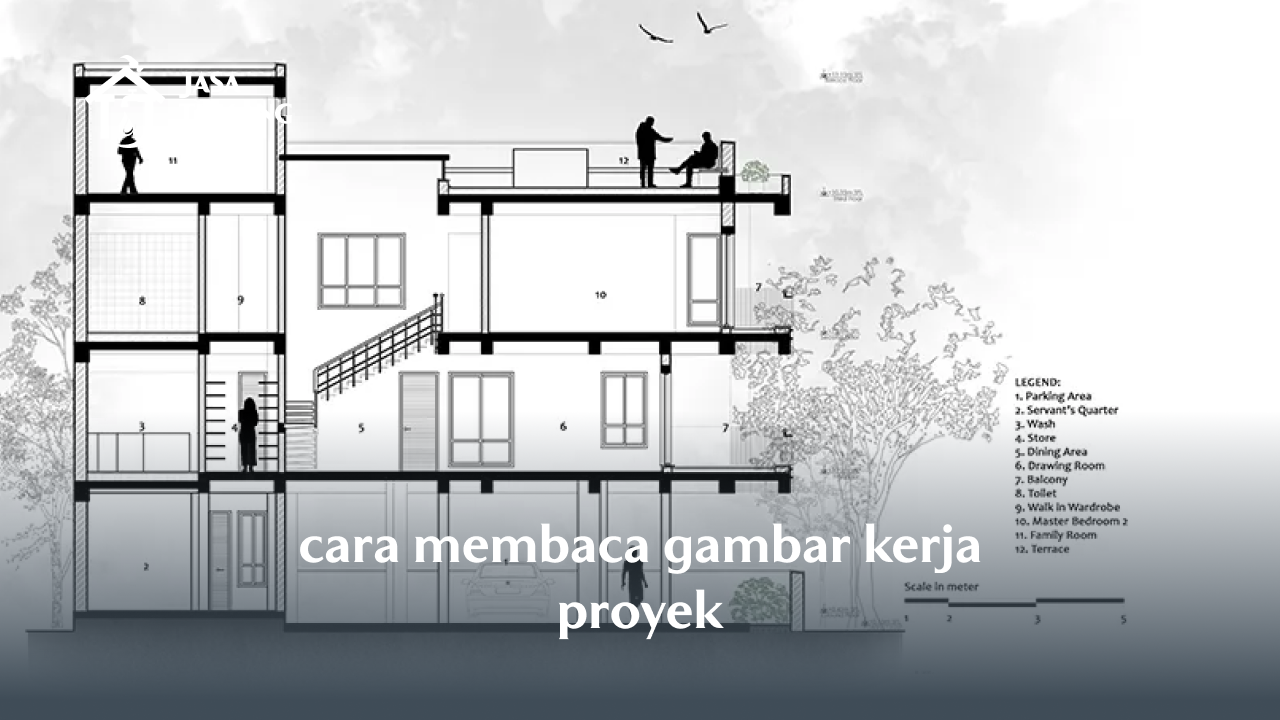 2. cara membaca gambar kerja proyek