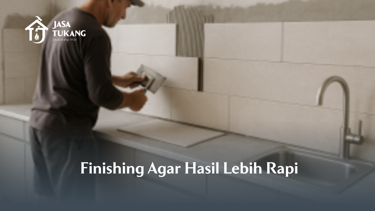 Finishing Agar Hasil Lebih Rapi