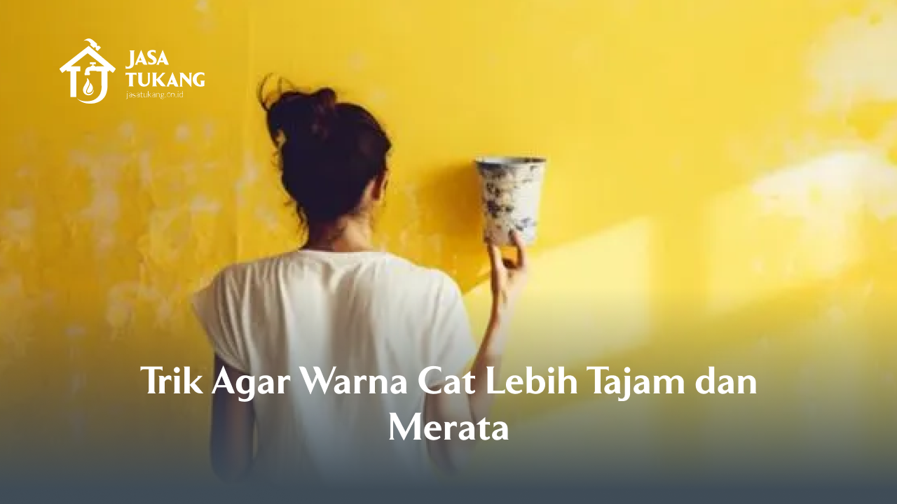 Trik agar warna cat lebih tajam merata