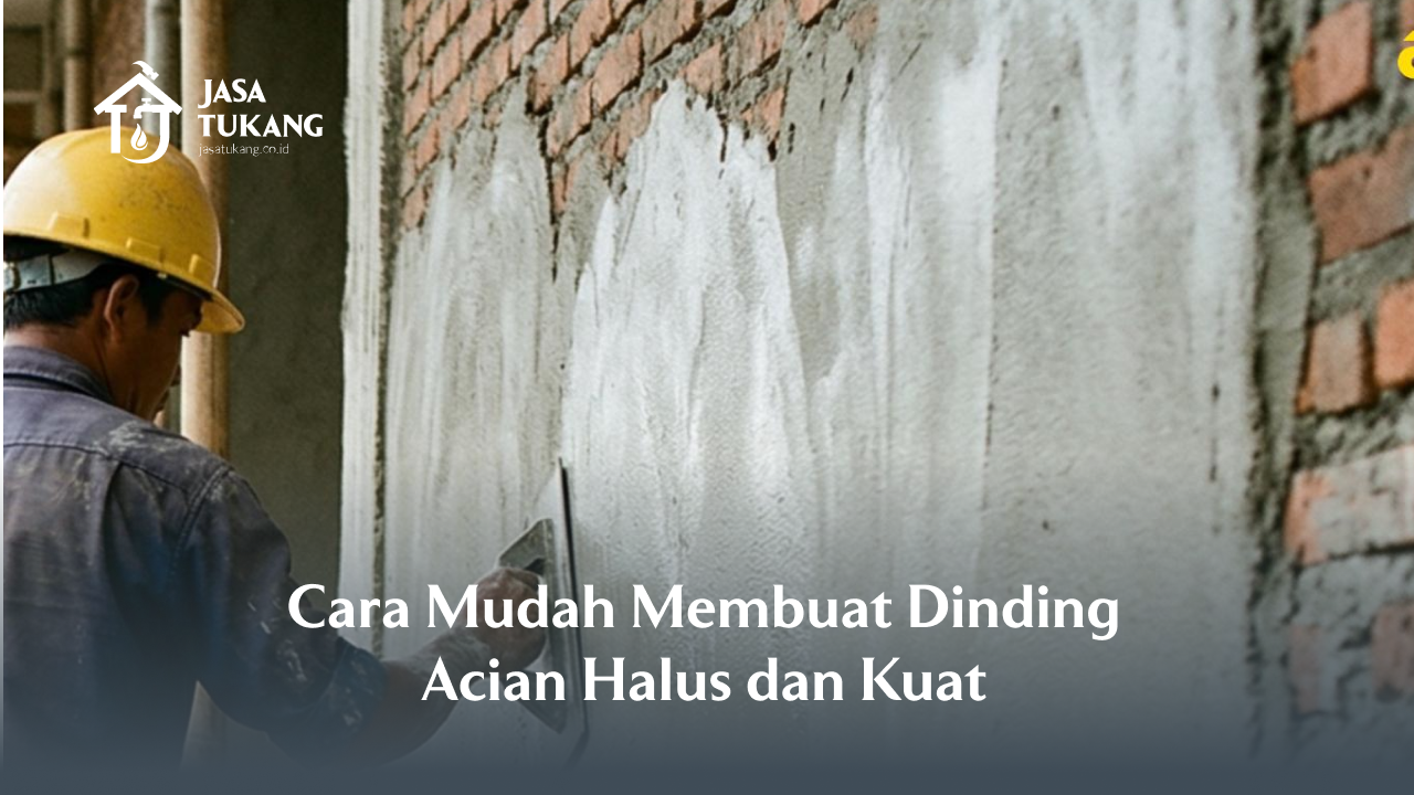Cara Mudah Membuat Dinding Acian Halus dan Kuat