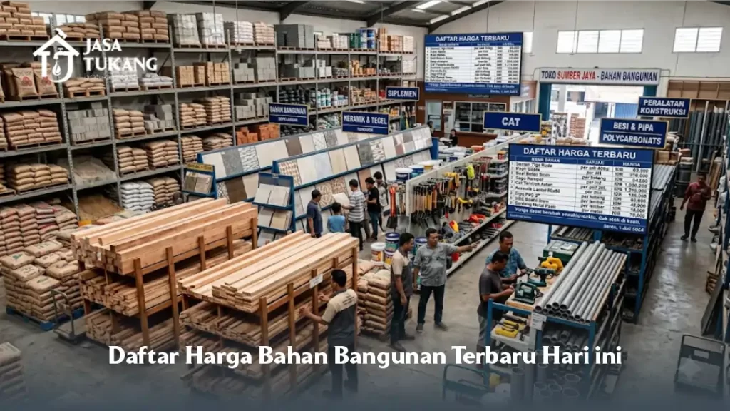 Daftar Harga Bahan Bangunan Terbaru Hari Ini