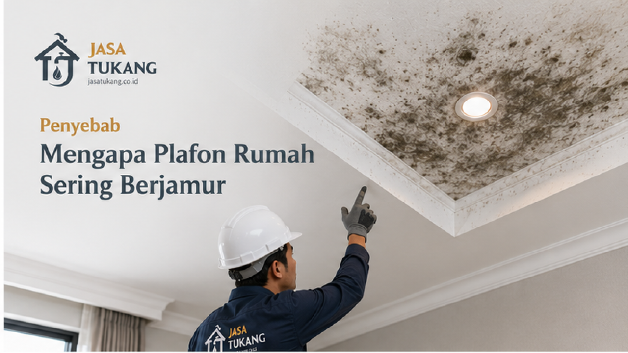 Penyebab Mengapa Plafon Rumah Sering Berjamur
