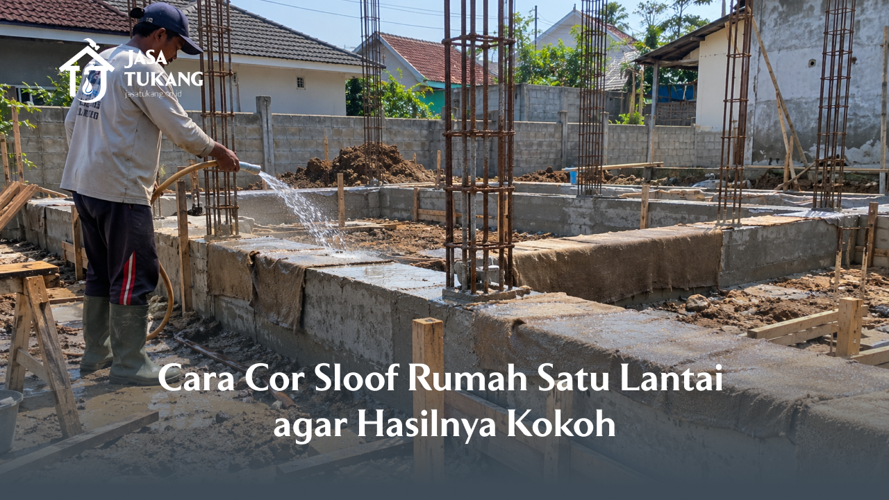 Cara Cor Sloof Rumah Satu Lantai agar Hasilnya Kokoh